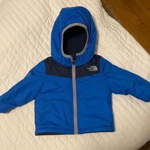 North Face reversible fleece jacket 3-6 month
